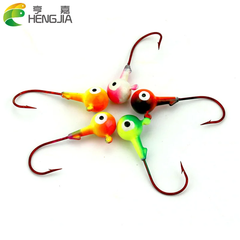 25pcs/lot 175g Lead Head Hook 5 colors Jig Head Hook for Soft Lure
