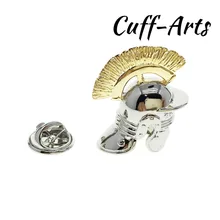 Cuffarts Roman Helmet Lapel Pin Sliver Gold Metal Classic Jewelry Brooch Lapel Pins Suit Culture For Women Men P10084 roman literary culture
