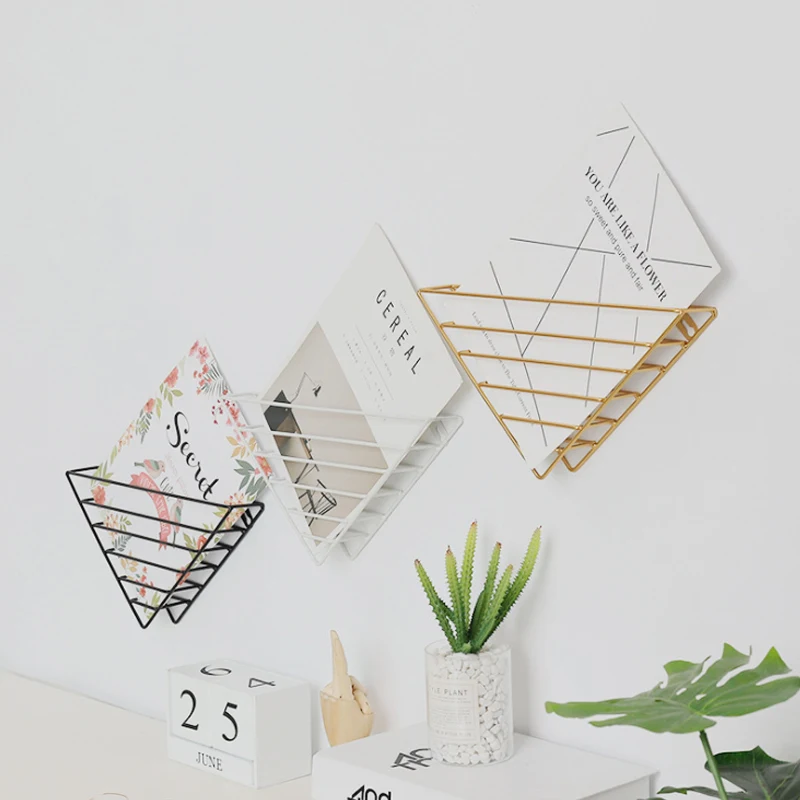 الحديد جدار الجرف الحائط تخزين الرف منظمة المعادن مجلة حامل زهرة زهرية رف كتاب الجرف متعددة-استخدام المنزل ديكور