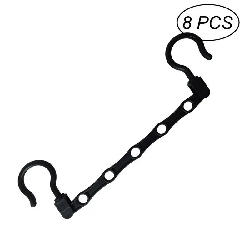 

8pcs Magic Hanger Multifunctional Plastic Cascading Closet Hanger Organizer Wardrobe Clothes Holder Rack for Space Saving