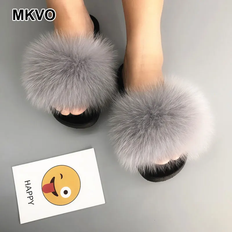 Лидер продаж повседневные женские тапочки с мехом сезон весна лето осень зима