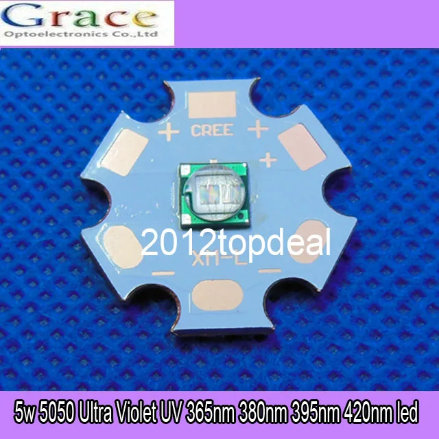 5w 5050 Ultra Violeta Uv 365nm 395nm 420nm 380 nm Alta Potencia Led Emisor