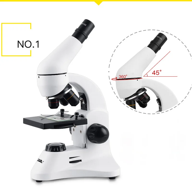 CIWA 1600X биологический Профессиональный окуляр микроскоп Студенческая Лаборатория увеличение образовательный монокулярный Объектив Микроскоп