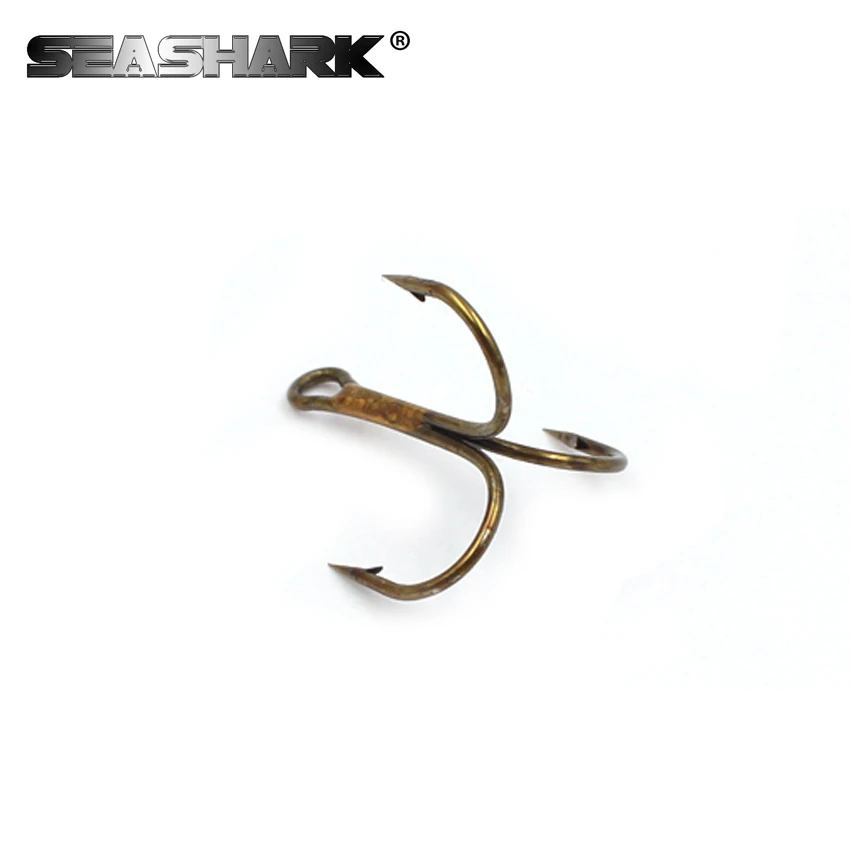 SEASHARK высокоуглеродистой Сталь ВЧ Рыболовные крючки Size1 # -- 4/0 коричневый