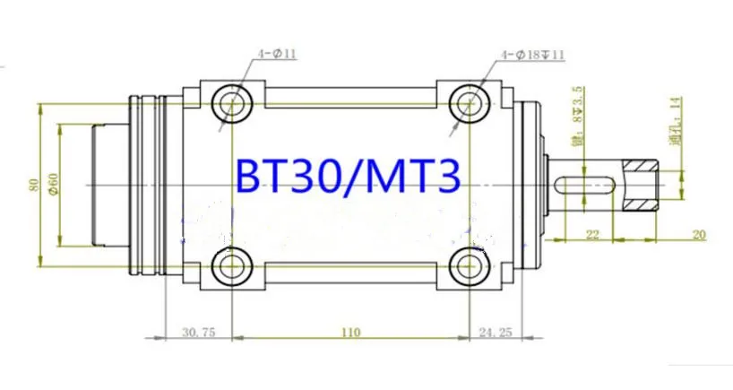 BT30 конусный патрон 1500 Вт 1,5 кВт 2 л.с. блок питания с головкой станок с ЧПУ Токарный Станок Инструмент шпиндель 7:24 конус Макс. 8000 об/мин