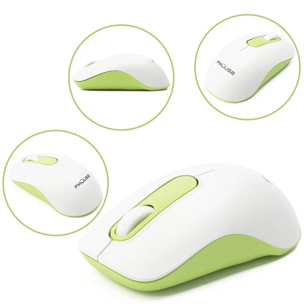 Оригинальная оптическая мышь FMOUSE M201 1200 точек/дюйм беспроводная Бесшумная мини 2 4