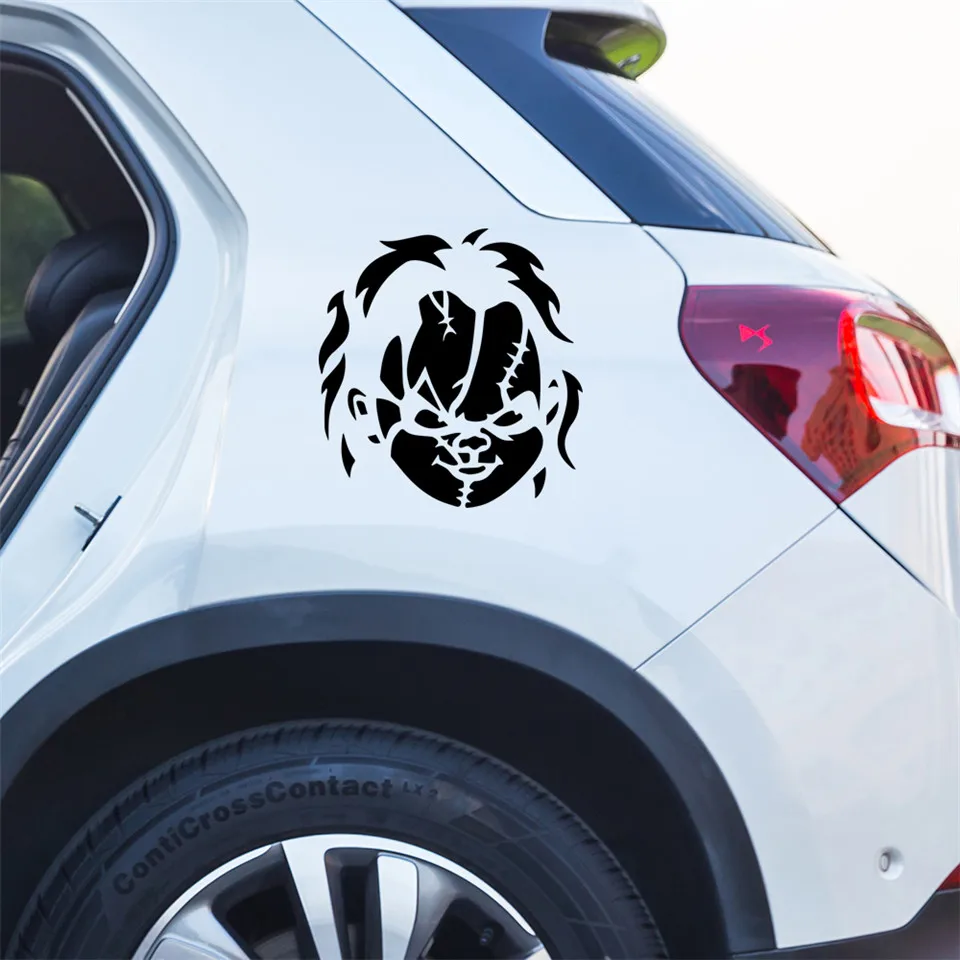 Chucky Motorcycle Car Styling BlackSilver Car Sticker Vinyl Decal 14.6cm15 (6)