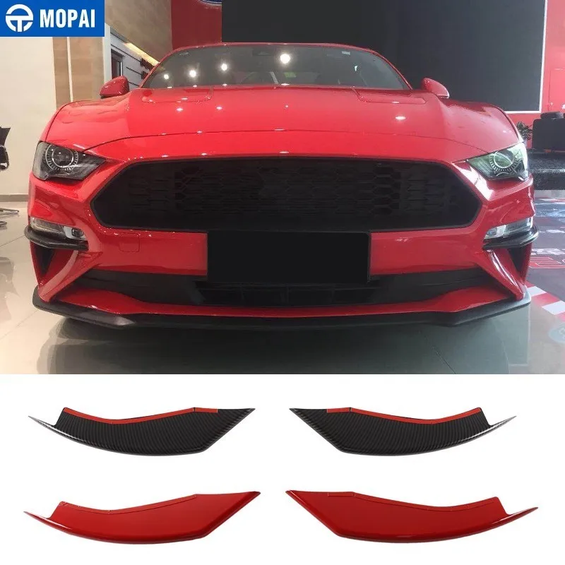 Автомобильные наклейки MOPAI для Ford Mustang 2018 + передний противотуманный светильник