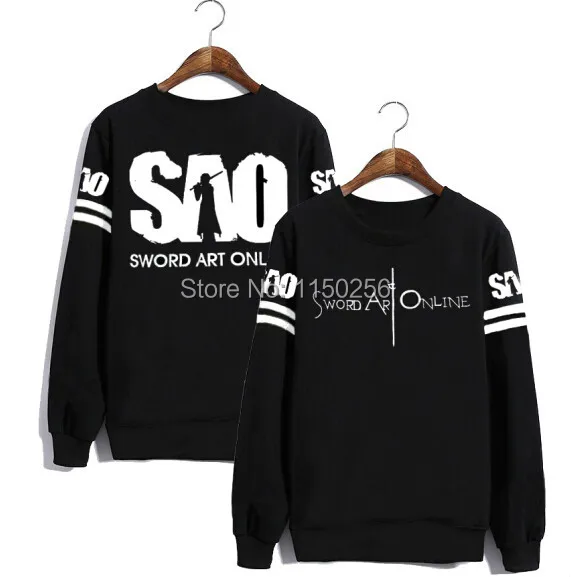 New Sword Art Online Cosplay Costume SAO Asuna Kirito Black Casual