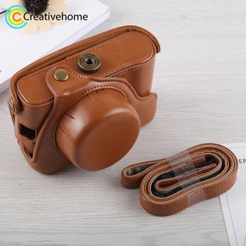 

Retro Vintage Luxury Full Body PU Leather Digital Camera Bag Case For Fujifilm X100F Digital Camera Cover Cases with Strap
