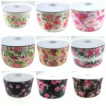 Горячая Распродажа 3 мм "75 мм Цветок серии теплообмена grosgrain ленты принять заказ