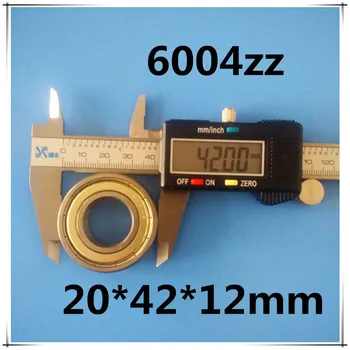 

5pcs 20*42*12mm Thin-wall Bearing 6004ZZ Bearing Steel Sealed Double Shielded Dustproof for Instrument Electrical