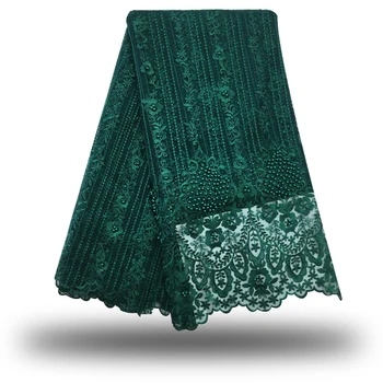 

2018 Latest applique French Lace Fabric Quality And Reasonable Price African Lace Fabric For Wedding French voile lace.