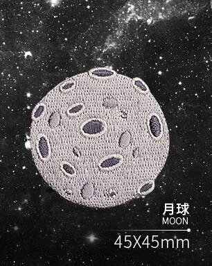 ZOTOONE 12 Style Iron-On Universe Astronaut Planet Patch Stickers Patches For Clothing Embroidery Patch Planet D1