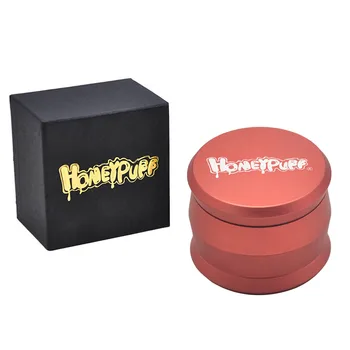 

HONEYPUFF Drum Style Metal Smoking Grinder 60MM 4 Piece Aircraft Aluminum Tobacco Herb Grinder Smoke Handle Spice Miller