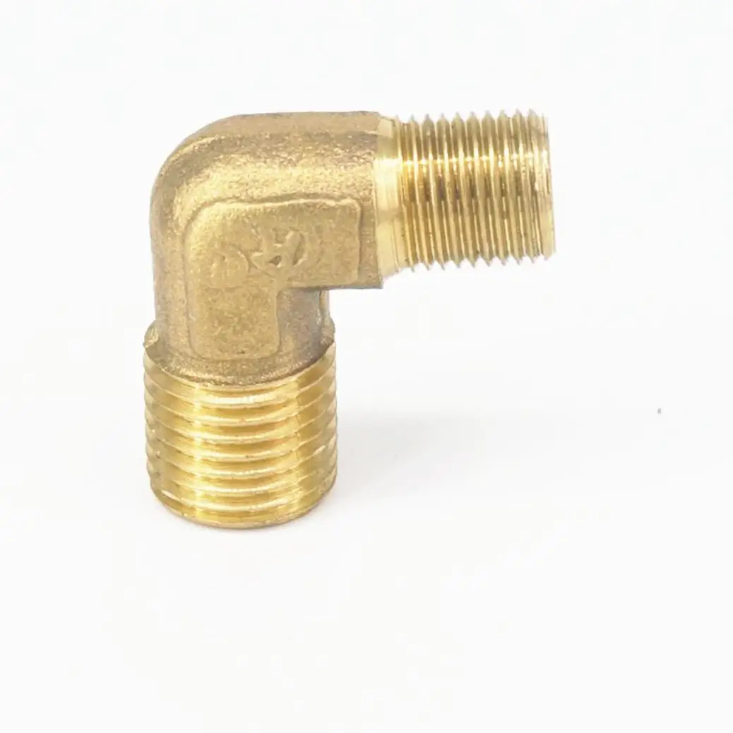 Brass ELbow Pipe fitting Connector 90 Deg M12x1.25mm Metric male Thread