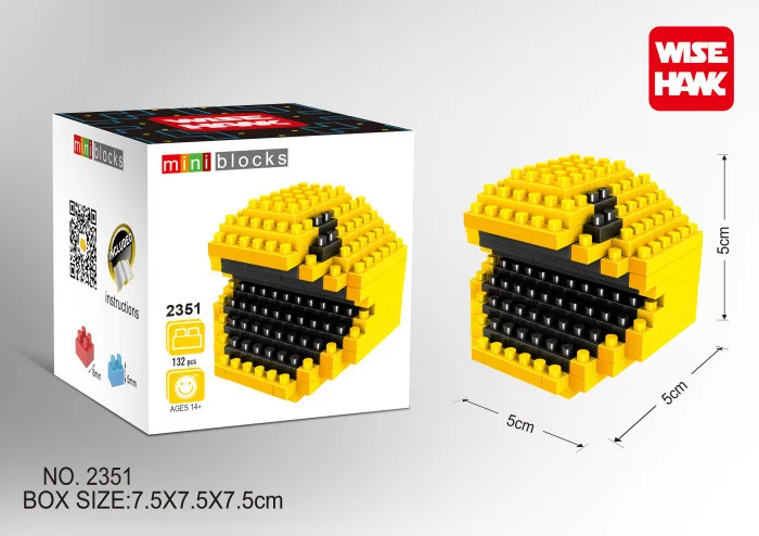 Factory Wisehawk DIY Blocks PAC-MAN Diamond Blocks...