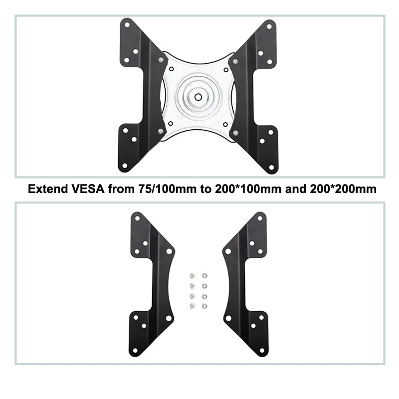 Удлинительные детали адаптера VESA для от 100x100 мм до 200x100 200x200 мм| |