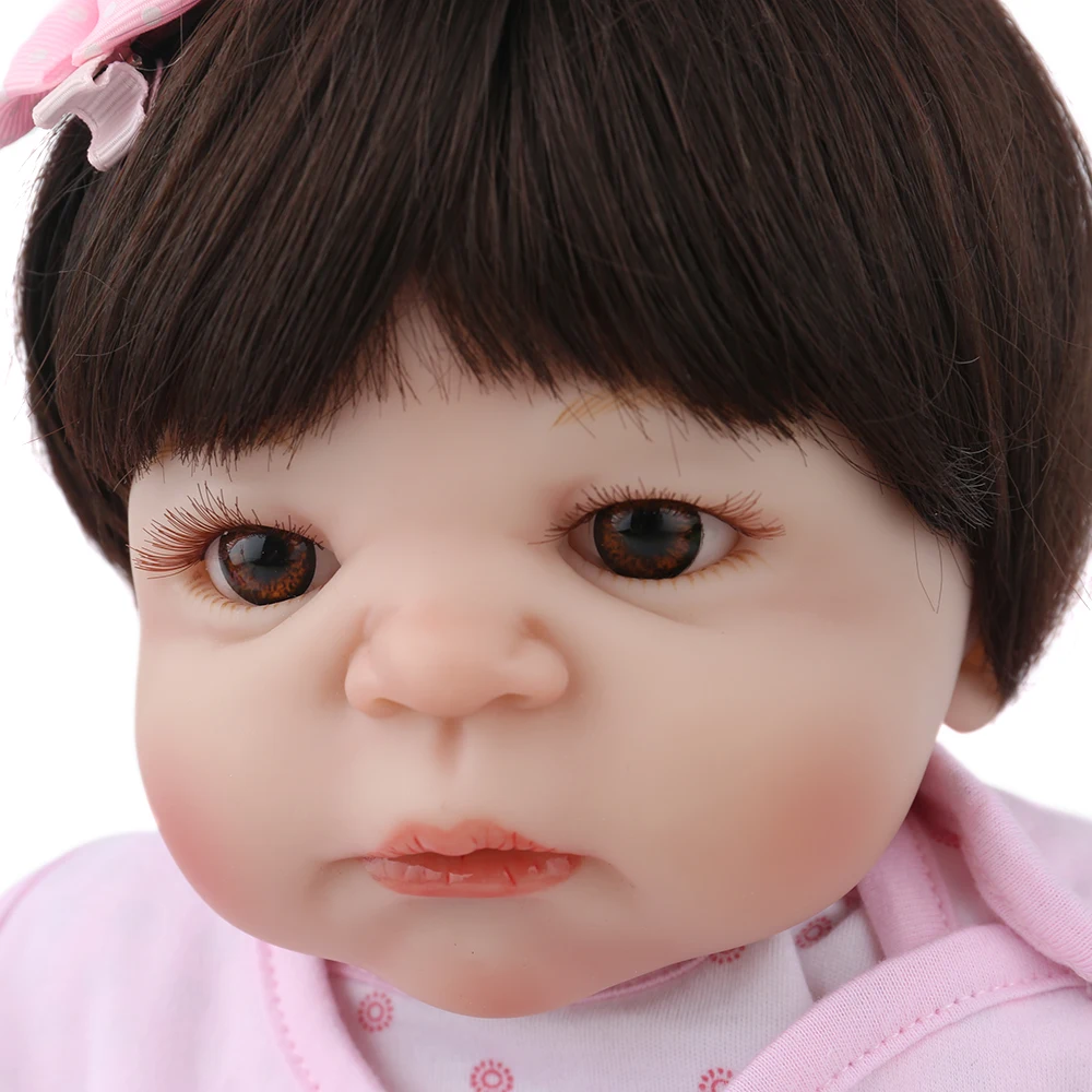 55 см 22 дюйма виниловые куклы Reborn Baby мягкие реалистичные Alive Menina для новорожденных