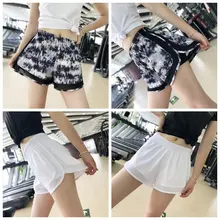 Сексуальные женские шорты для йоги сетчатые дышащие женские короткие брюки для девочек быстросохнущая одежда для фитнеса Беговые Брюки Купальники