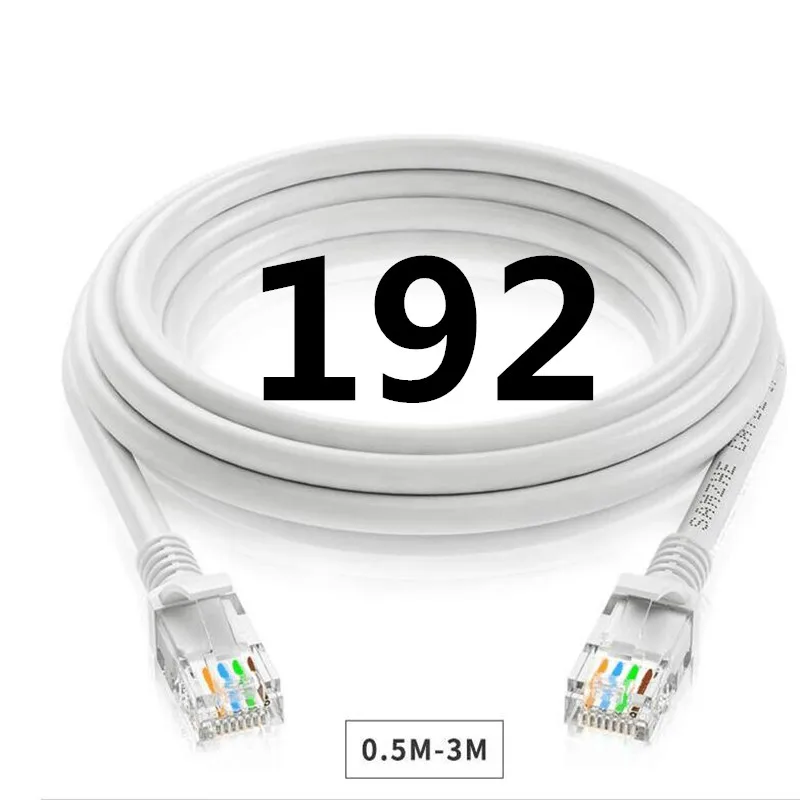 

B192 5/8/10/15m Ethernet Cable RJ45 CAT 7 CAT7 Ethernet Internet LAN Patch Network Flat Cables Cord for Router