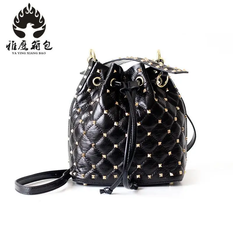 High Quality Leather Women Bag Bucket Shoulder Bags Solid Big Women Handbag Set Large Capacity Tote Bolsas Feminina Famous Brand High Quality Leather Women Bag Bucket Shoulder Bags Solid Big Women Handbag Set Large Capacity Tote Bolsas Feminina Famous Brand