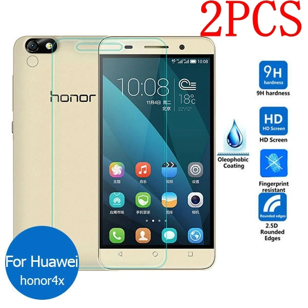 Оригинальное закаленное стекло для Huawei Honor 4x 2 шт. протектор экрана защитная