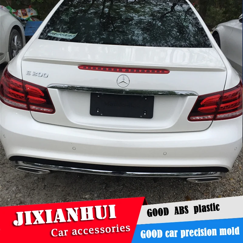 

For W212 W207 Spoiler 2008-2015 Mercedes-Benz W212 E-class coupe Spoiler ABS plastic Material Car Rear Wing Color Rear Spoiler