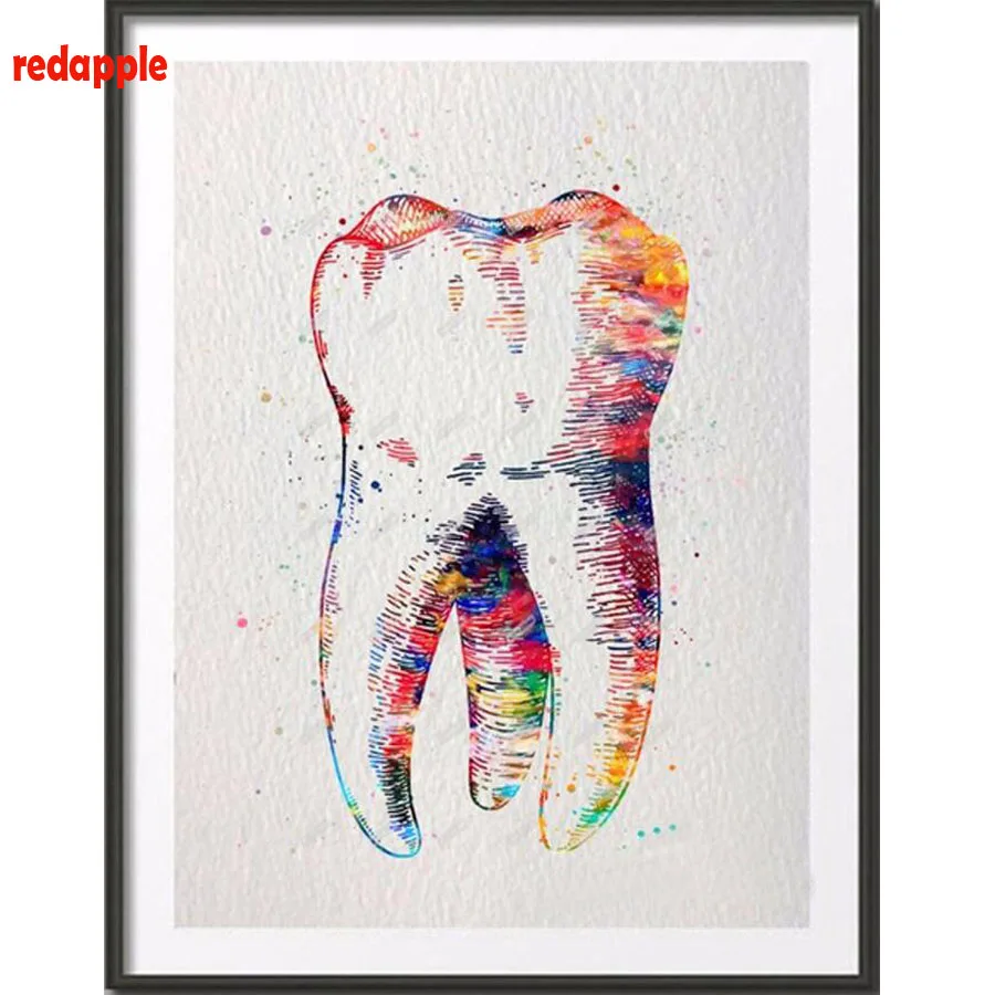 

Diy diamond painting dental 3d pictures by numbers diamond embroidery cross-stitch wall stickers home decoration accessories