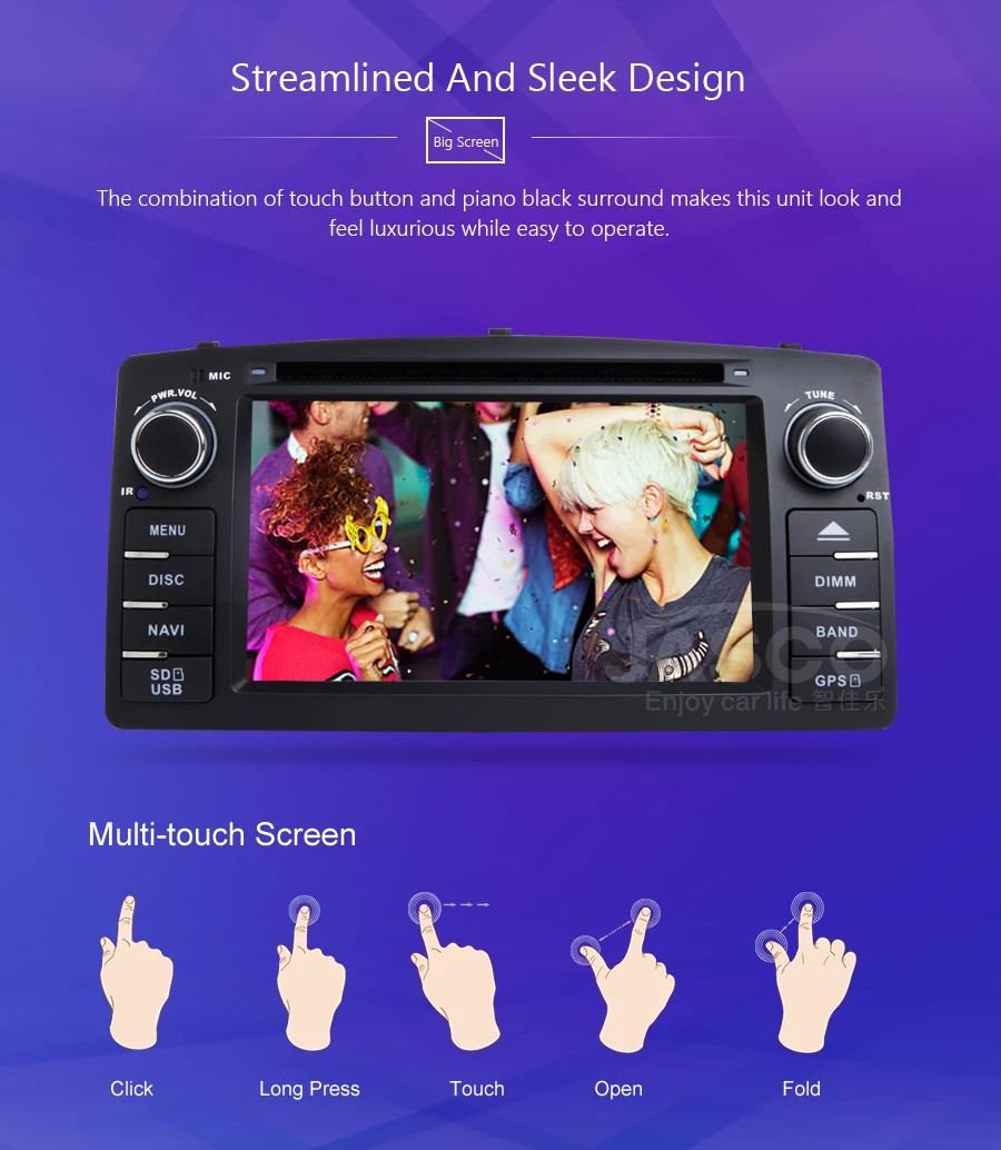 Best HD Android 9.0 Car Stereo For Toyota Corolla E120 BYD F3 GPS RADIO Stereo Car dvd Navigation Multimedia Unit 3