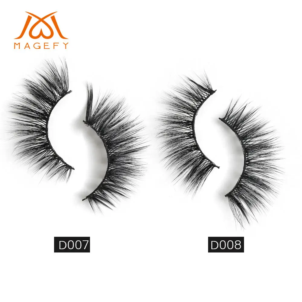 20 Pairs/lot Multipack 3D Soft Mink Hair False Eyelashes Handmade Wispy Thick Long Lashes Natural Eye Makeup Faux Eye Lashes - Цвет: D007.D008