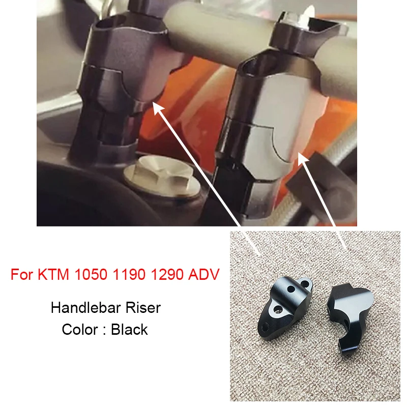 

For KTM 1050 1090 1190 1290 Adventure Handlebar Riser Up Backs Moves Bracket Kit 1290 ADV