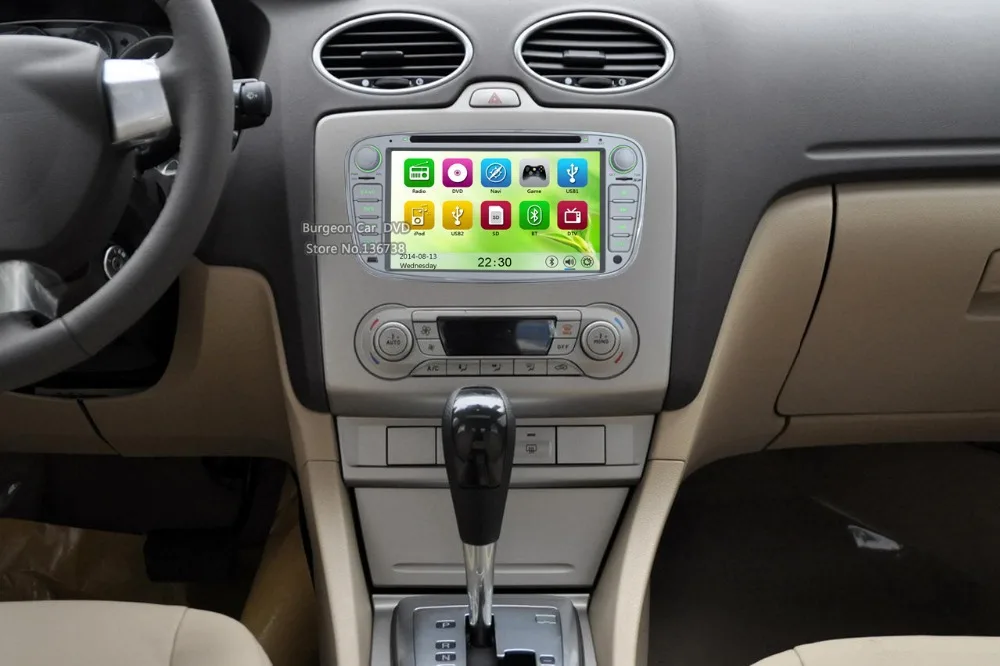 Flash Deal Factory Price Car DVD Player For FORD Mondeo Focus 3 S-Max C-Max Galaxy Kuga GPS Navigation System 3G WIFI USB Radio Bluetooth 5