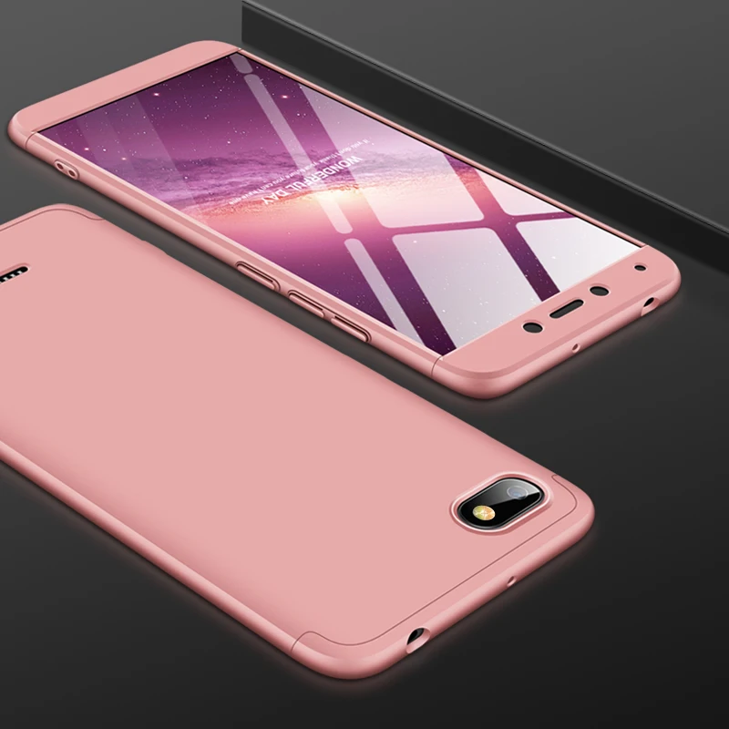 360 Full Cover For Xiaomi Redmi 6 Pro S2Y2 Note5 Luxury Hard Plastic Matte Case For Redmi 4X 5A Y1 5Plus Funda + Tempered Glass (9)