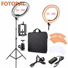 Fotopal LED Ring Light For Camera Photo/Studio/Phone/Video 12″55W 5500K Photography Dimmable Ring Lamp with Plastic Tripod Stand