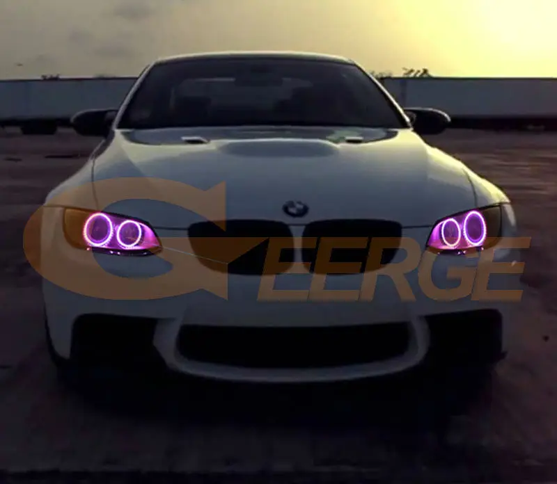 Us 48 44 13 Off Fur Bmw 3 Serie E92 E93 328i 335i M3 Coupe Cabrio Xenon Scheinwerfer Rf Bluetooth Control Multi Farbe Rgb Led Angel Eyes Kit In