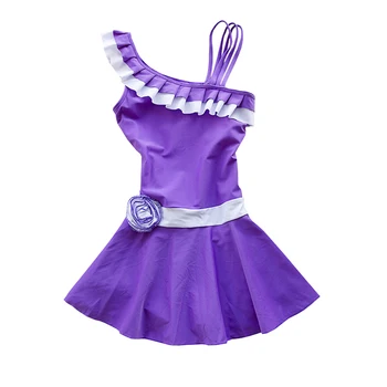 

GI FOREVER Girl Plus Size One Piece Suit 2019 Children One Shoulder Swimsuit Kid Cute Skirted Bathing Suit Maillot De Bai