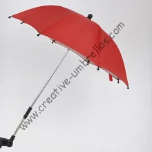 Зажим, УФ-защита, зонт для детской коляски, детские автомобильные зонты, три в одном, 8 мм стальной вал и ребра из стекловолокна, клип зонтик