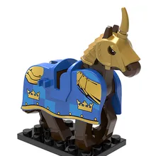 100 шт. X0158 мифический единорог игрушки Властелин колец с черным конь назгула куклы строительные блоки Детские Рождественские Игрушки Подарки