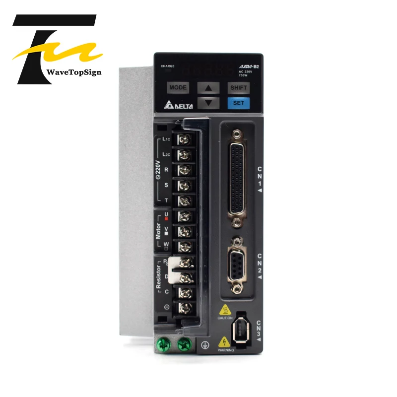 WaveTopSign 델타 서보 모터 키트 750W B2 시리즈 ASD-B2-0721-B ECMA-C20807RS 2.39N.M 5.1A(3M 케이블 포함)