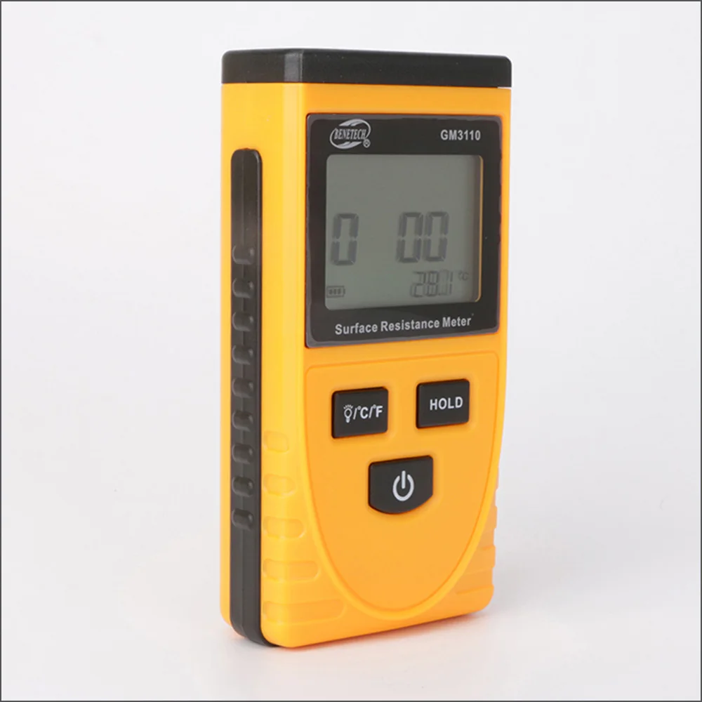 US $20.35 BENETECH Surface Resistance Meter Handheld Earth Resistance Meter Measuring Instrument Static Detector GM3110