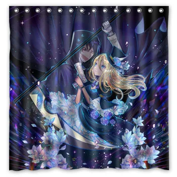 

High Quality Custom Waterproof Bathroom Curtains Angels of Death Anime Polyester Fabric Shower Curtain 180*180cm