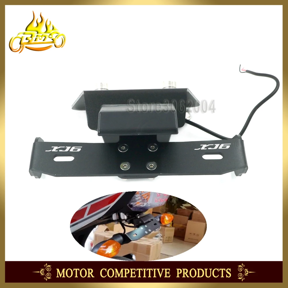 

Tail Tidy Fender Eliminator Registration License Plate Holder LED Light Motorcycle For YAMAHA XJ6 /DIVERSION/F 2009-2014 13 CNC