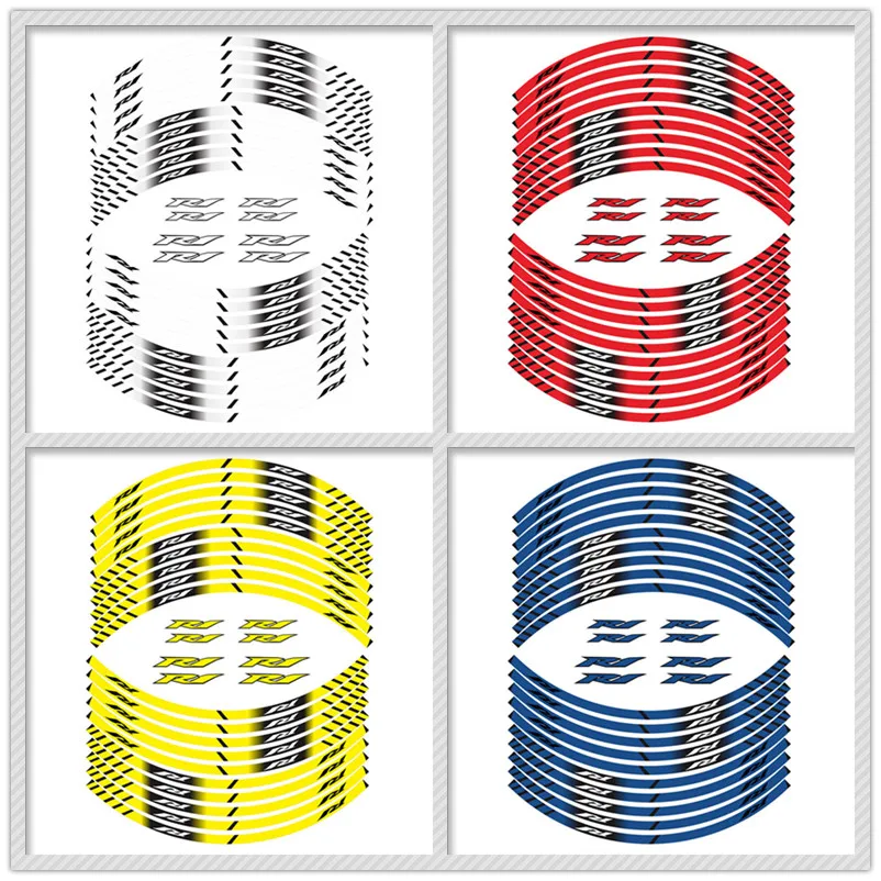 Новая распродажа, наклейки на внутренние колеса мотоцикла, светоотражающие украшение, наклейки для YAMAHA R1