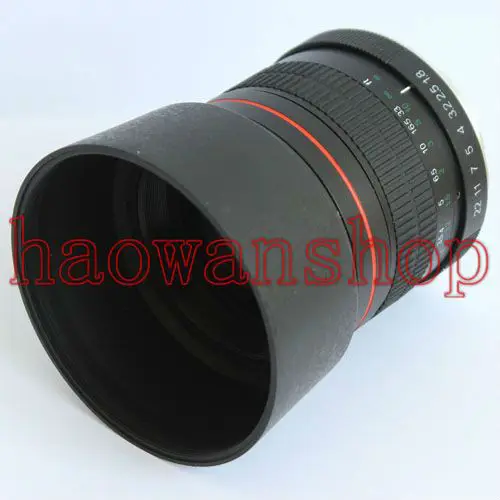 85 мм f/1,8 асферический Средний телеобъектив с ручной фокусировкой для цифровых зеркальных камер Canon 750D 700D 650D 600D 70D 60D 5D3 6D 7D nikon d600