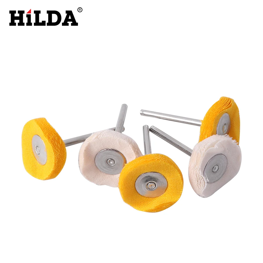 

HILDA Polishing Buffing Wheel Grinding Head Woodworking Dremel Accessories Grinder Brushes For Wood Abrasive Tools 5 pcs