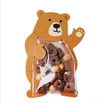 

Animal Shape 10pcs/lot Birthday Party Baby Shower Cute Candy Bags Gift Bags Cookie Bags Bear Candy Box Greeting Card Decor Party