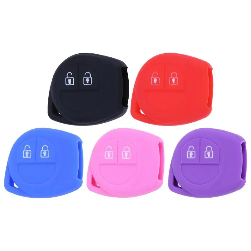 

2 Button Silicone Remote Key Case Fob Protect Cover For Suzuki SX4 Remote Keyless Protected Key Shell Auto Parts Car Accessorie