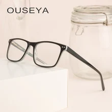 Ацетатные женские очки, квадратные, модные, трендовые, высокое качество, прозрачные линзы, оптические очки, оправа# CB3671