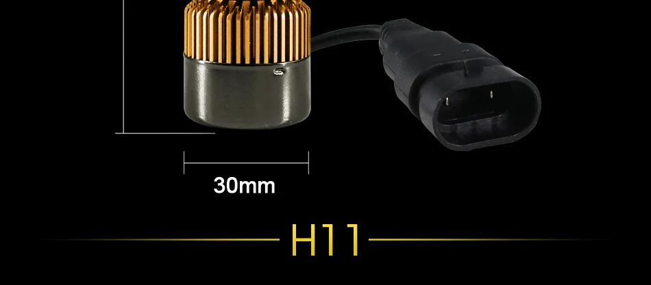 27 hlxg 2PCS Mini H4 Led H7 Light Bulbs For Cars HB3 9005 HB4 H8 H11 Automotive Led Fog Lights 72W 12000LM 6000K 8000K Source 12v